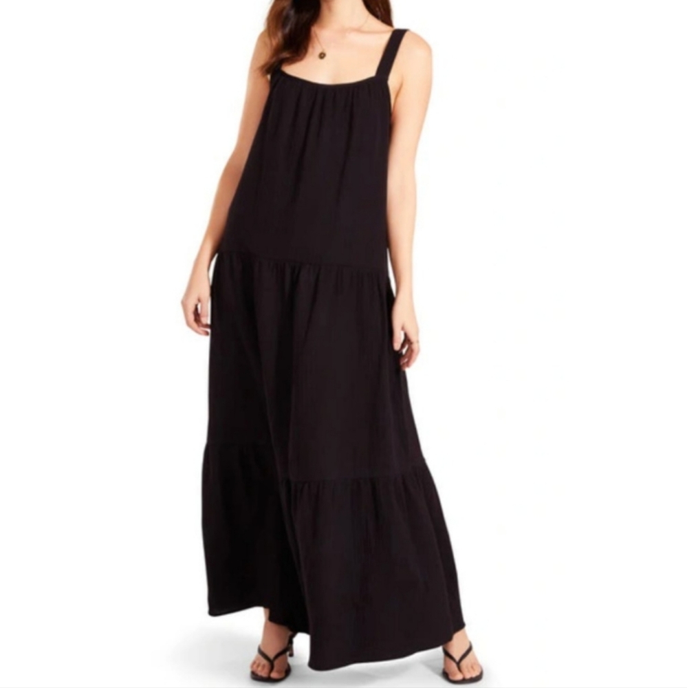 🌿BB Dakota by Steve Madden Arianna Cotton Tiered Maxi Dress [L]🌿